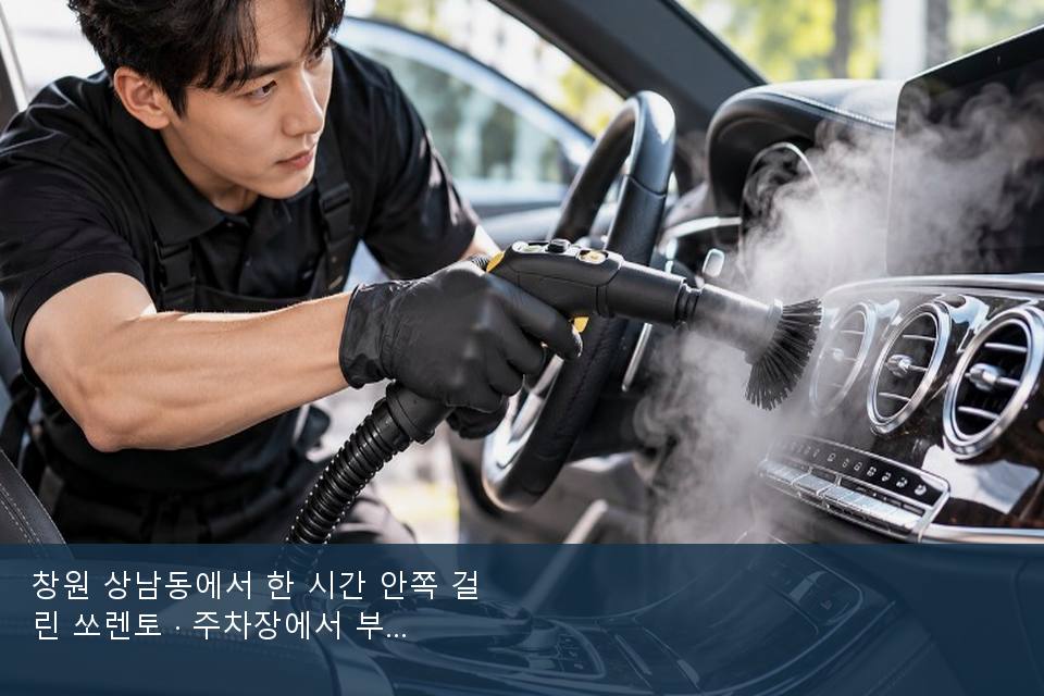 창원 상남동에서 한 시간 안쪽 걸린 쏘렌토 · 주차장에서 부른 날