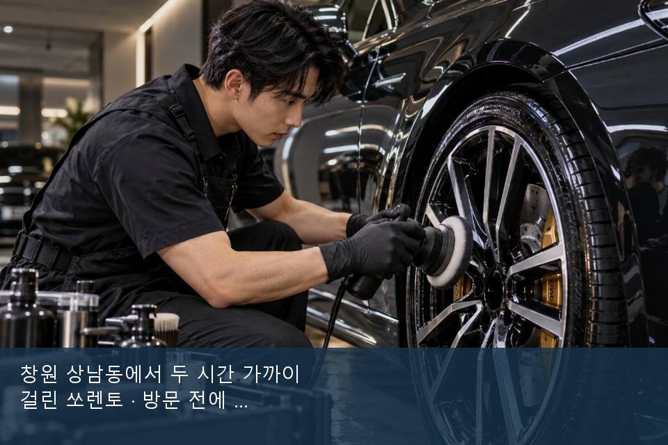 창원 상남동에서 두 시간 가까이 걸린 쏘렌토 · 방문 전에 확인한 것